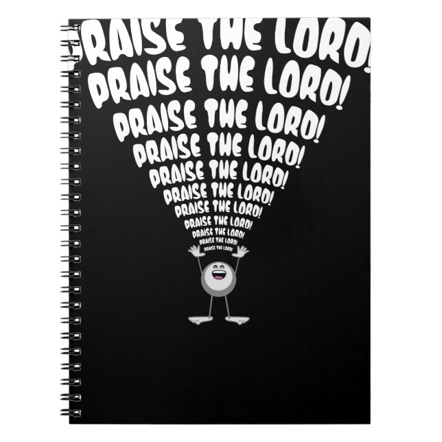 Caderno Espiral Louvado Senhor Emoji (Frente)