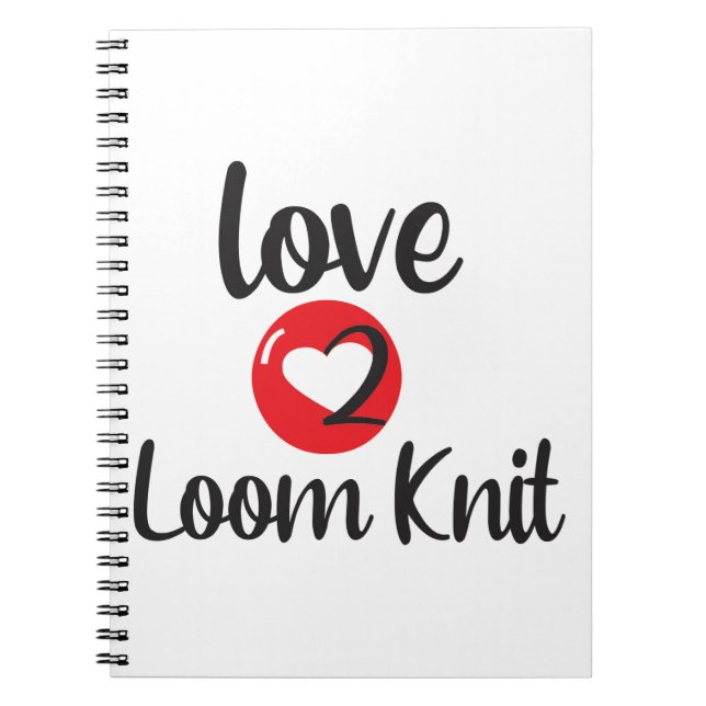 Caderno Espiral Love 2 Loom Knit (Frente)