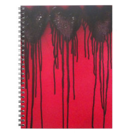 Caderno Espiral Love Bleeds Black