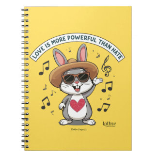 CADERNO ESPIRAL LOVE BUNNY NOTEBOOK