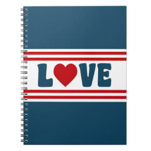 Caderno Espiral Love design