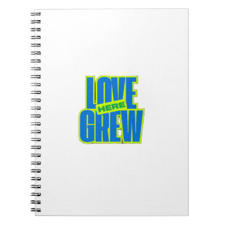 Caderno Espiral Love Grew Here – Romantic Notebook 