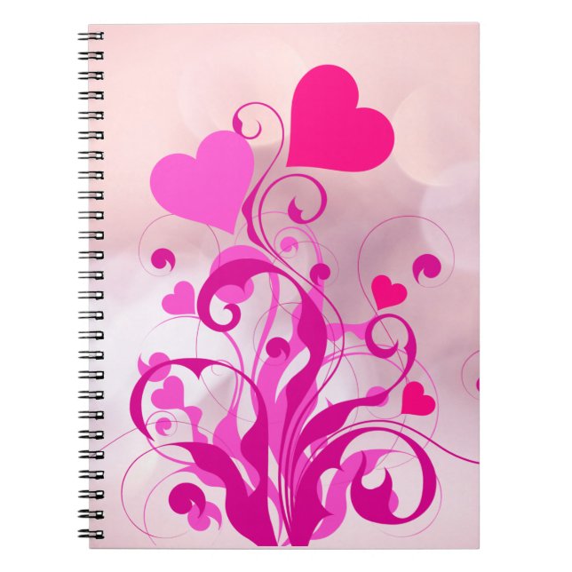 Caderno Espiral Love Heart Shapes Tree-25053 (Frente)