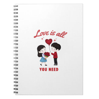 Caderno Espiral Love Is All You Need