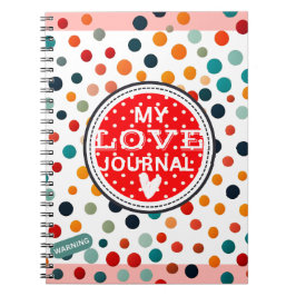 Caderno Espiral Love journal notebook writing ideas