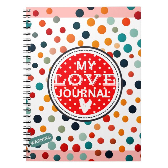 Caderno Espiral Love journal notebook writing ideas (Frente)