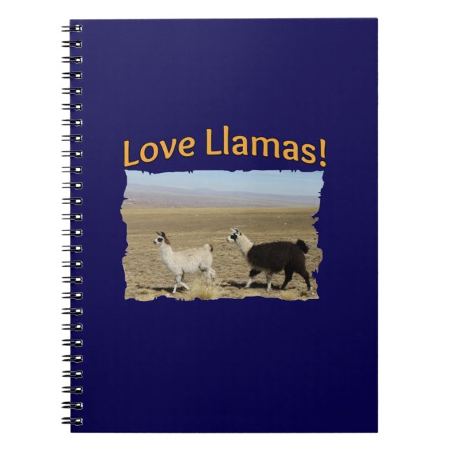 Caderno Espiral Love Lhams - Melhores Amigos (Frente)