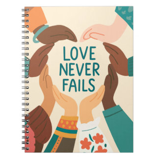 Caderno Espiral  Love Never Fails