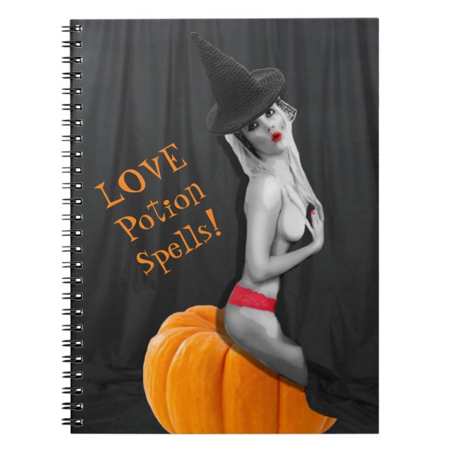 Caderno Espiral Love Pop Spellbook Notebook Diário Witchcraft (Frente)