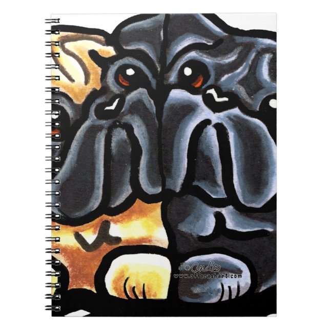 Caderno Espiral Love Pugs (Frente)