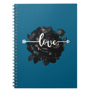 Caderno Espiral Love Rosa