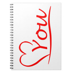 Caderno Espiral _Love You, Meu Coração ser sempre aberto para ti