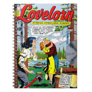 Caderno Espiral Lovelorn Betrayal Romance Histórias em quadrinhos 