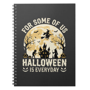 Caderno Espiral Lua Assombrada das Bruxas Todos os Dias Silhueta