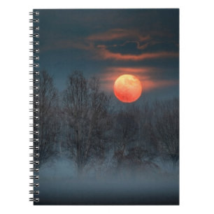 Caderno Espiral Lua Cheia   Novembro em Scalenghe, Itália