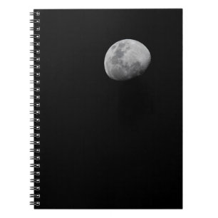 Caderno Espiral Lua com Céu Preto Zâmbia, Luangwa do Sul