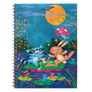 Caderno Espiral Lua do outono