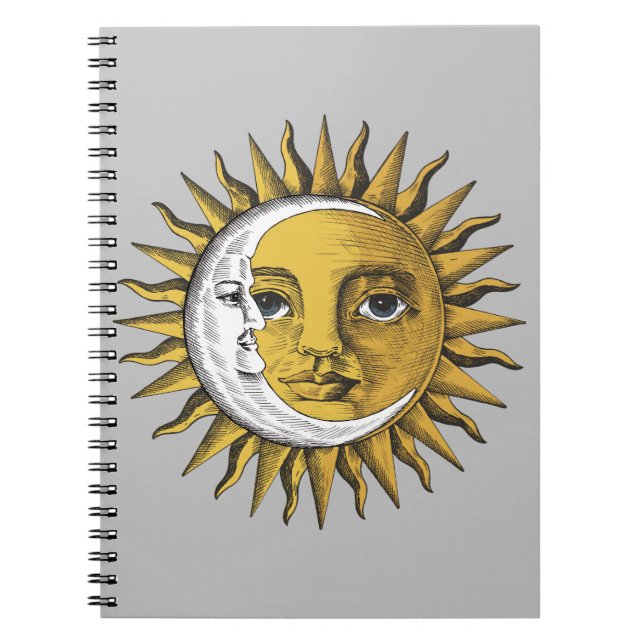 Caderno Espiral Lua e Sol (Frente)