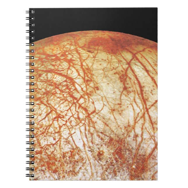 Caderno Espiral Lua Europa de Júpiter (Frente)