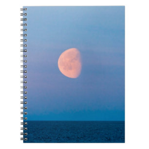 Caderno Espiral Lua Sobre o Mar de Bering Extremo Oriente Russo