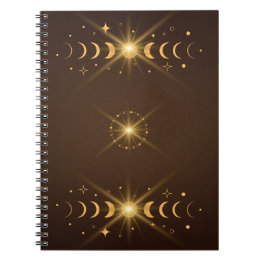 Caderno Espiral Lua Sortuda