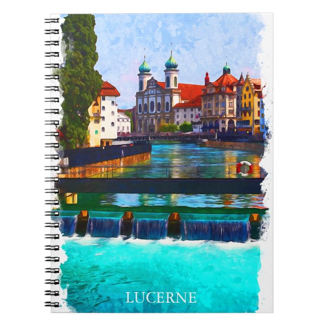 Caderno Espiral Lucerne Suiça Suíça Europa (Frente)