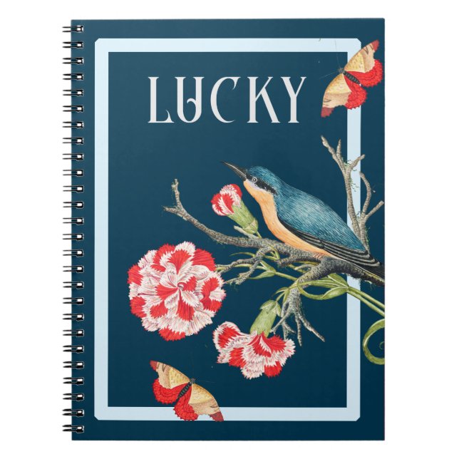 Caderno Espiral Lucky Blue ongbird (Frente)