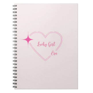 Caderno Espiral Lucky Girl Era Carnet rose