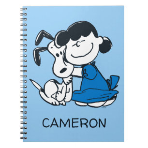 Caderno Espiral Lucy Hugging Snoopy