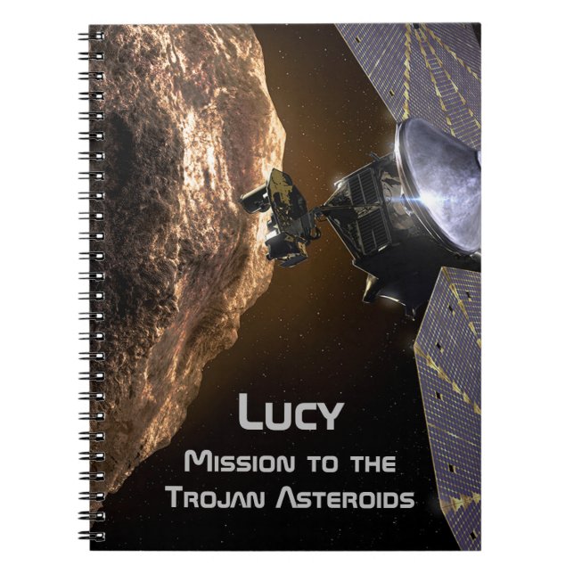 Caderno Espiral Lucy Mission to Study Trojan Asteroids (Frente)