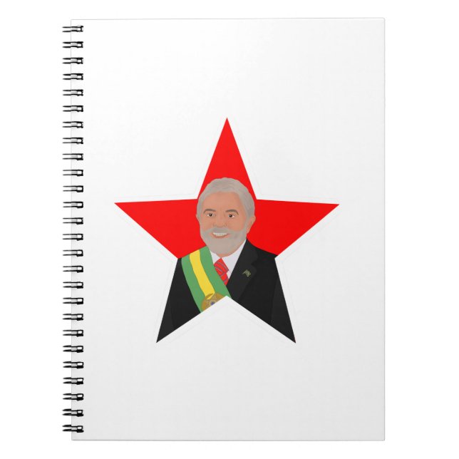 Caderno Espiral Lula Red Star (Frente)