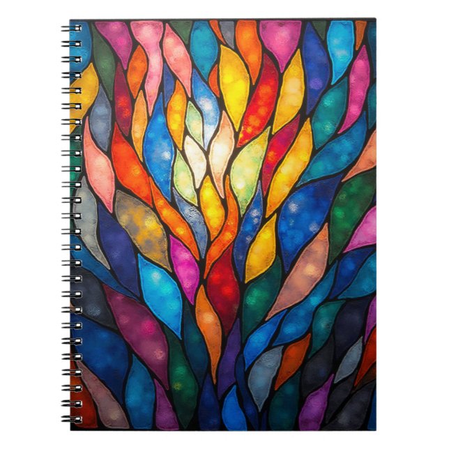 Caderno Espiral  Lumina Bloom: Spectrum in Motion (Frente)