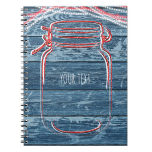 Caderno Espiral Luminárias Rústicas de Corda e Pote de Pedra Verme
