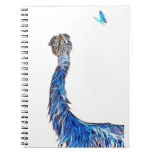 Caderno Espiral Luminous Emu Art
