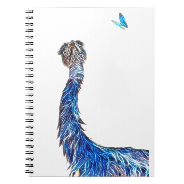 Caderno Espiral Luminous Emu Art (Frente)