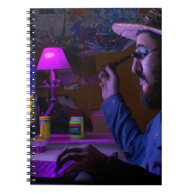 Caderno Espiral Luminous Whimsy /Artistic Notebook (Frente)