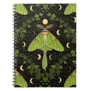 Caderno Espiral Luna-mariposa, fases luas e barraca-mariposa 2