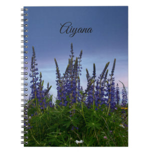Caderno Espiral Lupinos