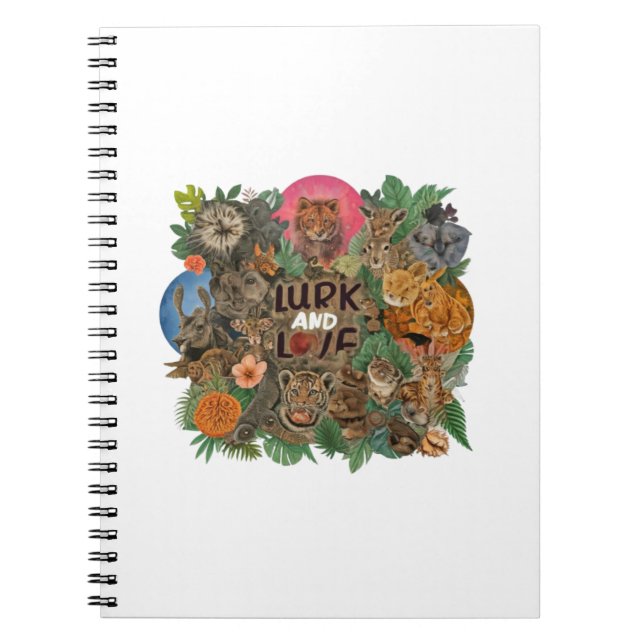 Caderno Espiral lurk e amor (Frente)
