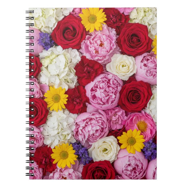 Caderno Espiral Lush Summer Bloom Floral (Frente)