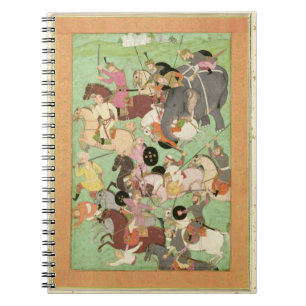 Caderno Espiral Lute entre as forças de Irã e Turan, illus