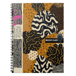 Caderno Espiral Luxo Sofisticado Africano Asiático Caribenho