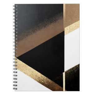 Caderno Espiral Luxury Abstract Golden Background