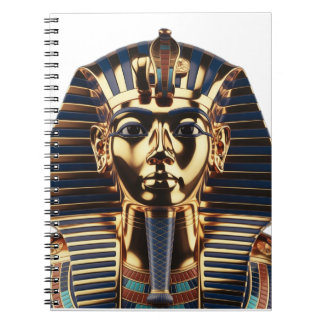 Caderno Espiral Luxury Golden Egyptian Mask Artwork