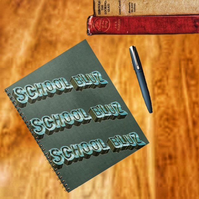 Caderno Espiral Luz-3D da Escola (A unique notebook, with a unique design!)
