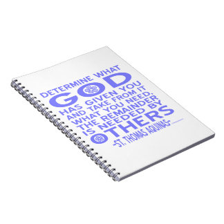 Caderno Espiral Luz Azul de Deus dada por Tomás de Aquino