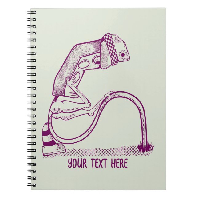 Caderno Espiral Luz de trânsito triste (Frente)