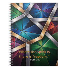 Caderno Espiral "Luz Sagrada" Diário Geométrico de Oração - Vitral