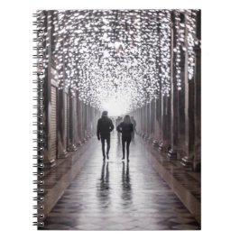 Caderno Espiral Luz, sombras e simetria - sepia