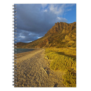 Caderno Espiral Luz tempestuosa na Isla Carmen no Golfo de
